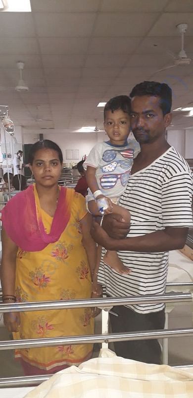 IN the hospital with my child and wife