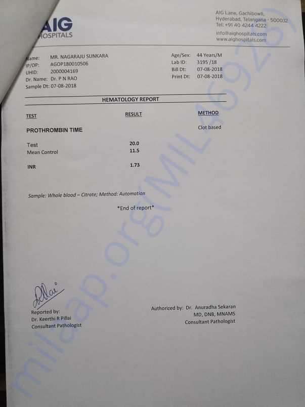 HEMATOLOGY REPORT 2