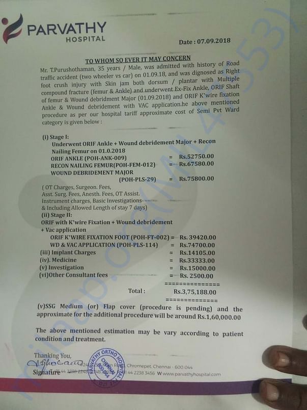 Medical Estimate
