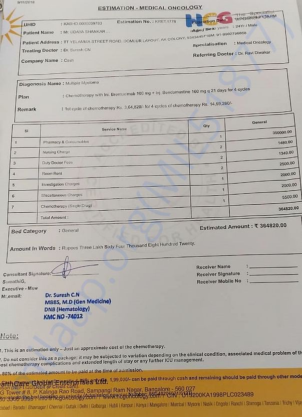 Estimation Letter