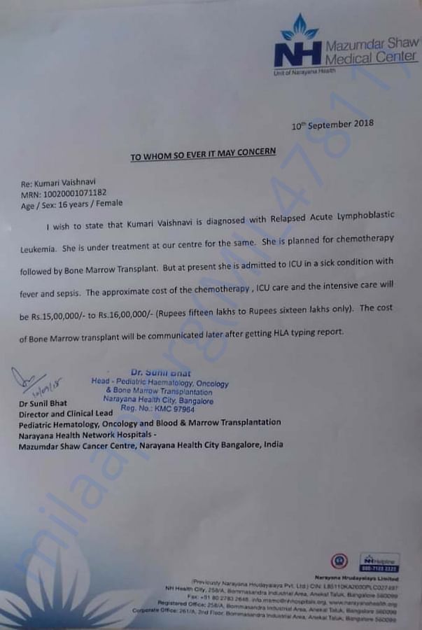 Estimation letter