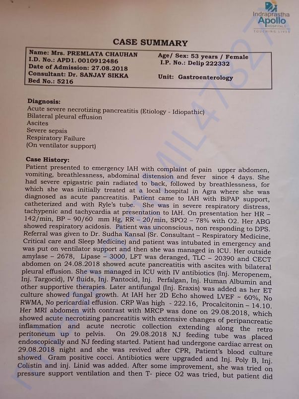 Case summary page 1