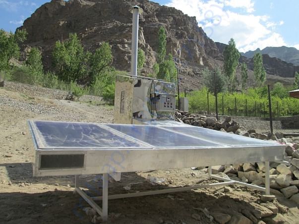 Solar drier at Anji