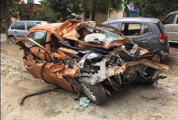 His Damaged Car