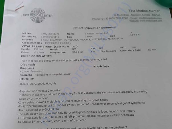 Patient Evaluation Summary