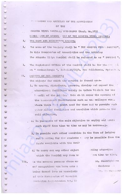 Adarsh Vidya Samithi Mission