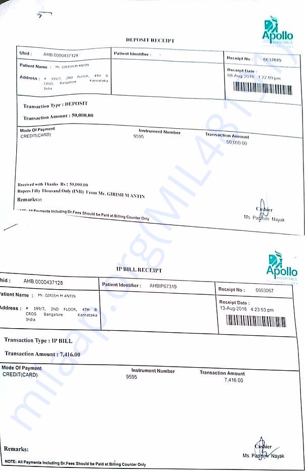 3rd time Apollo invoice 2