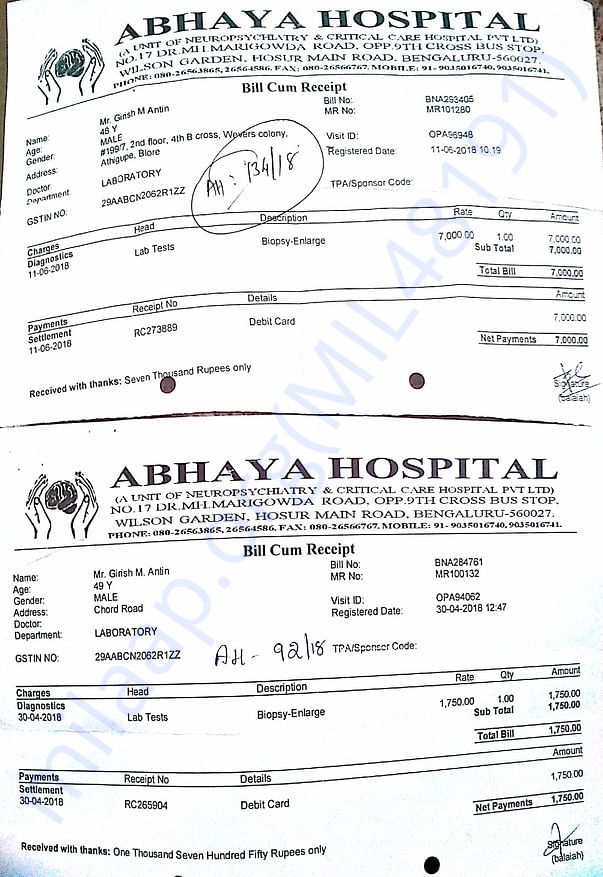 3rd time Abhaya invoices
