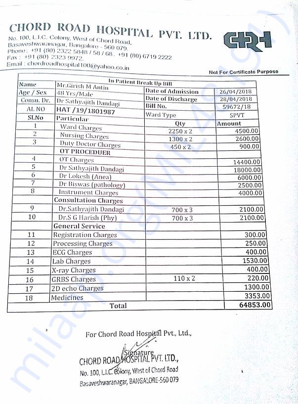 3rd time CRH INVOICE 2