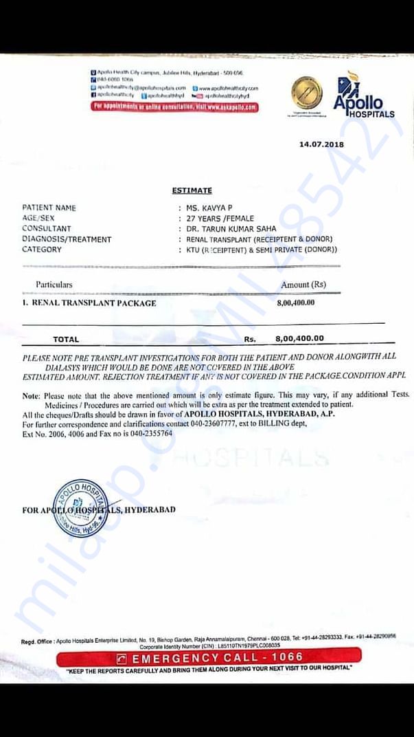 Doctor fee structure