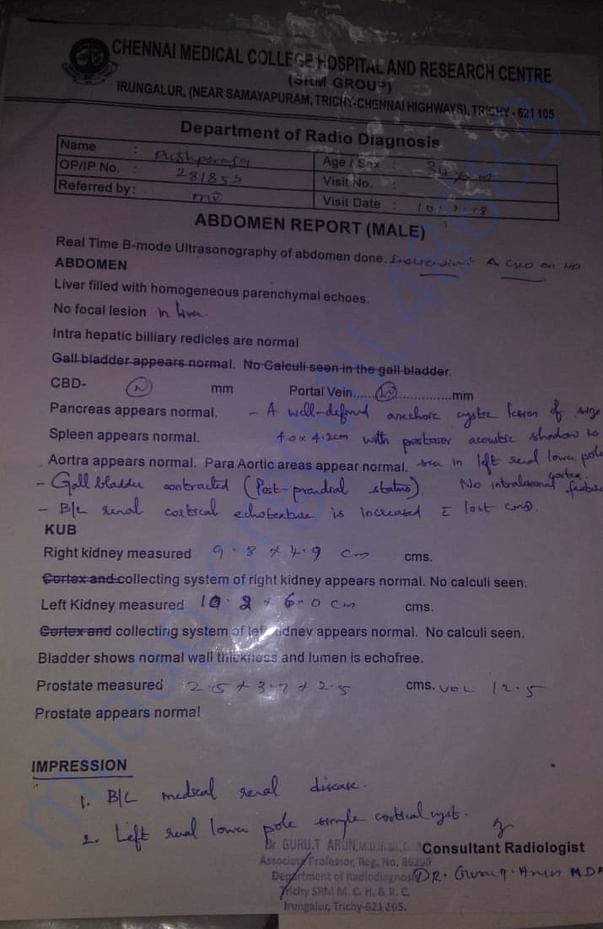 Abdomen Report
