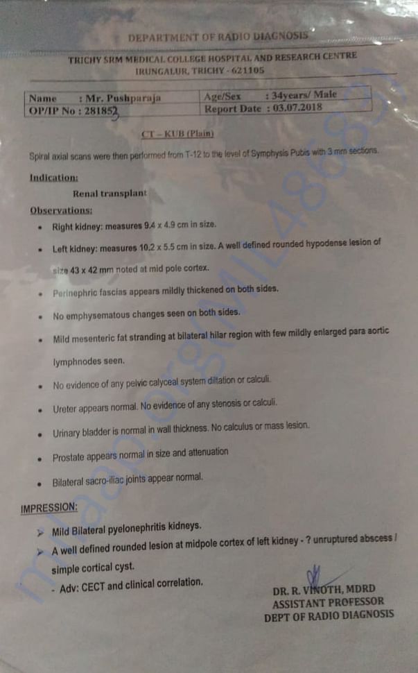 Diagnosis Report