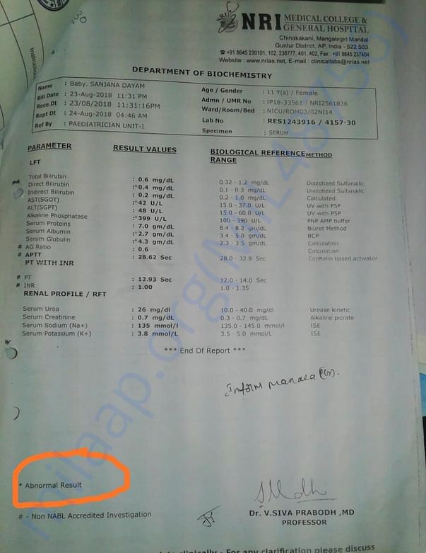 Medical report