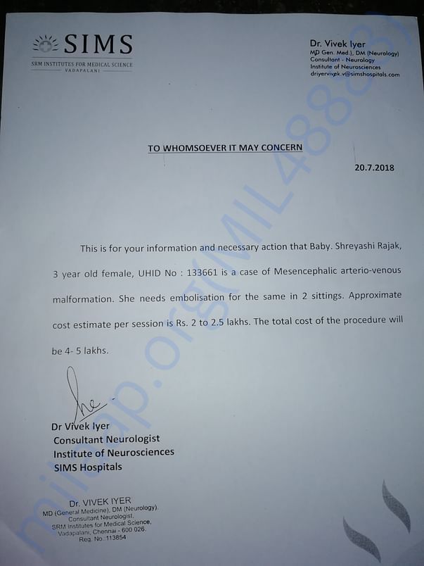 Doctors authorise letter