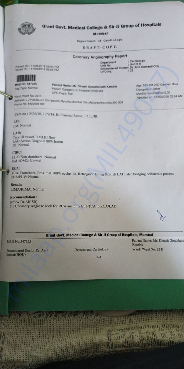 Angiography report 1