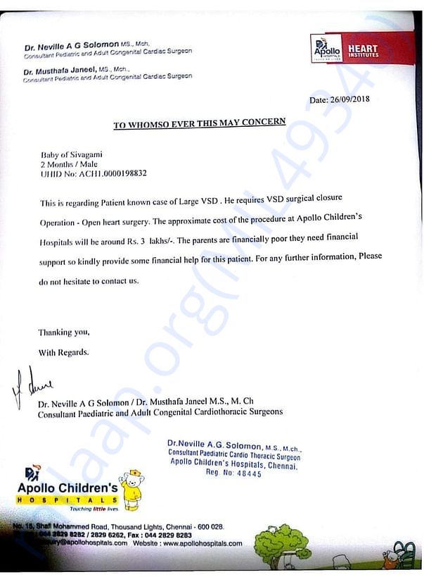 Estimation letter