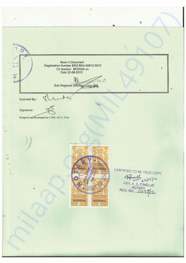 Trust Registeration Information
