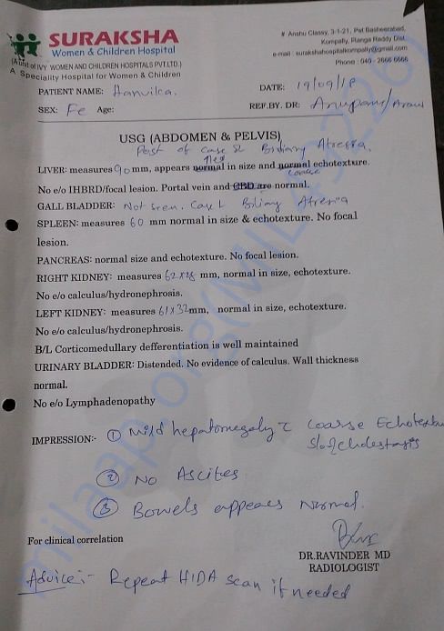 Liver Health Condition Report
