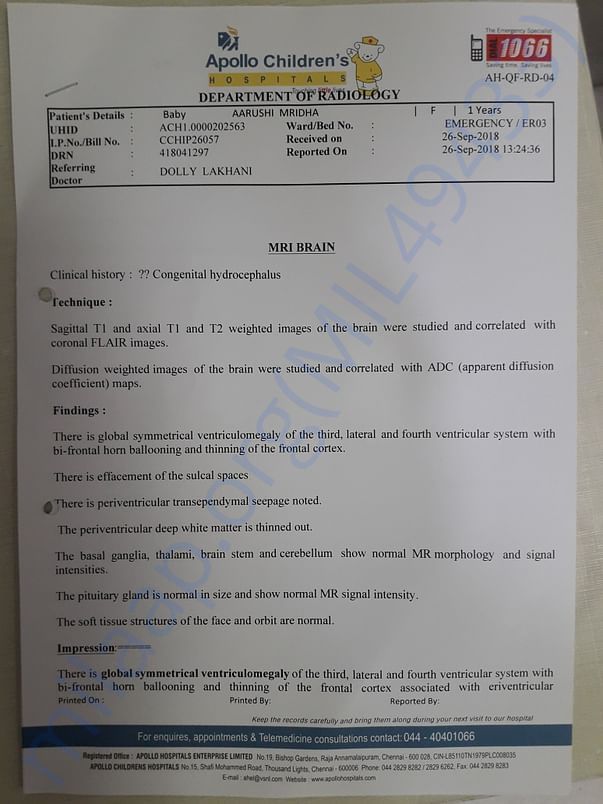 MRI REPORT