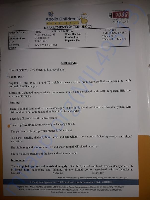 MRI REPORT