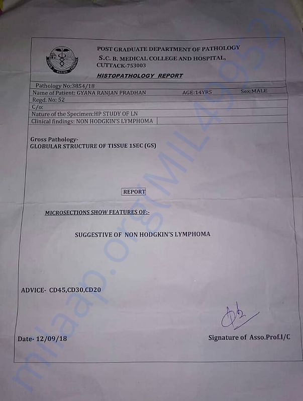 Medical Report of Gyana