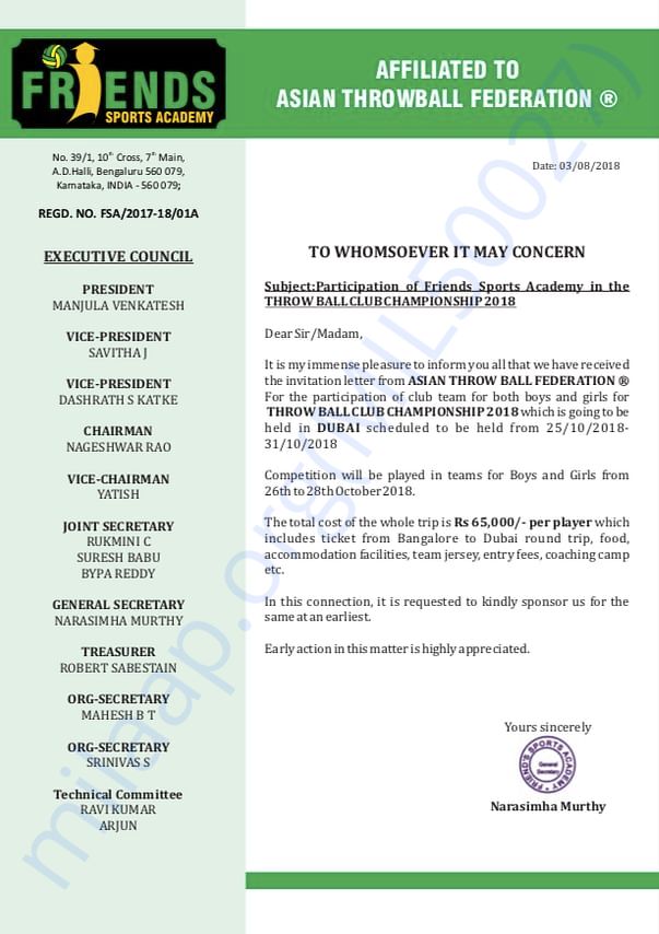 Sponsorship Document