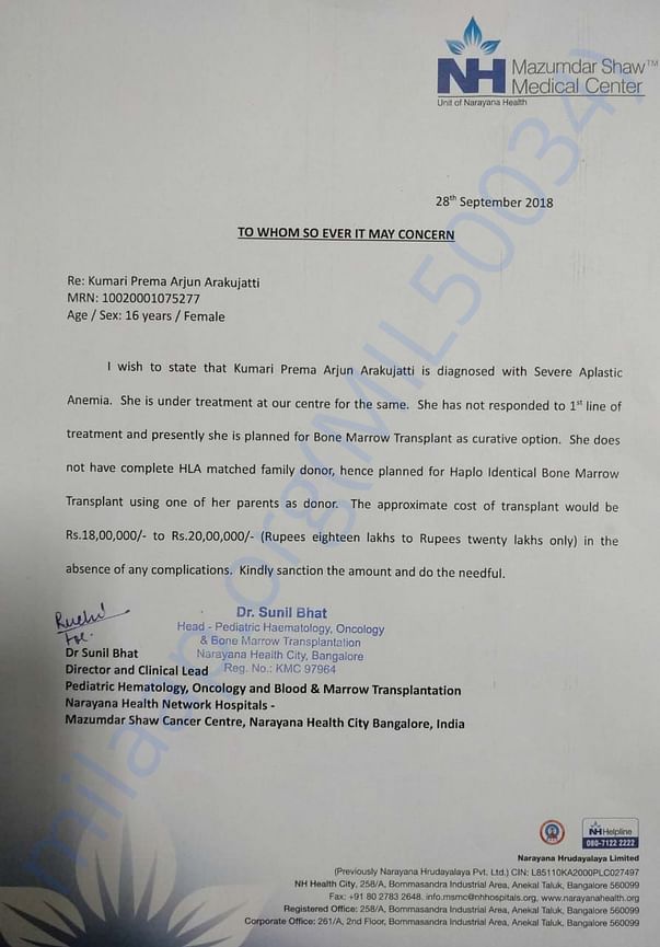 Estimation letter