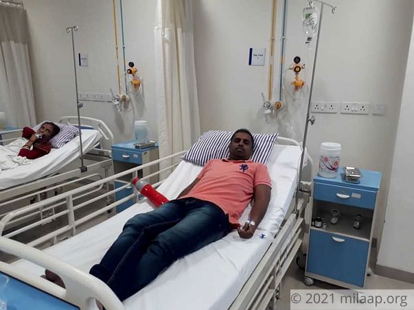 Please support Mr. Rupesh to undergo his treatment