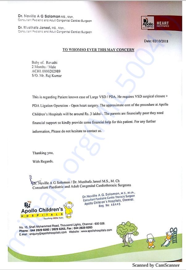 Estimation letter