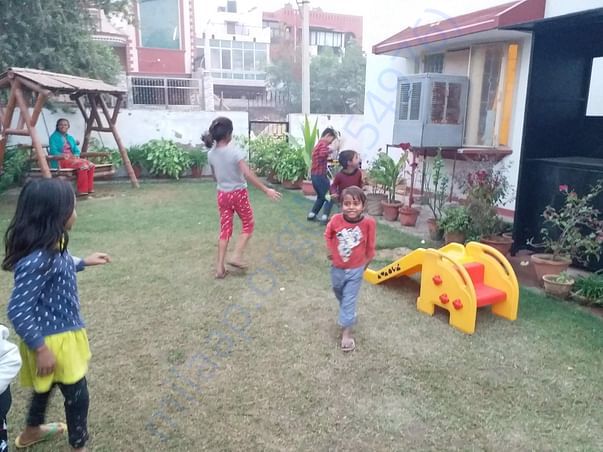 Some of the Children playing in the garden
