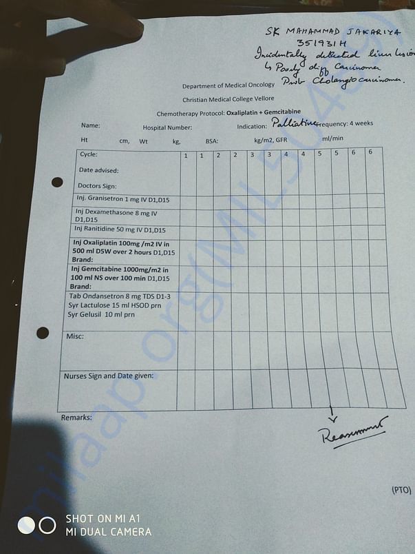 CHEMOTHERAPY LIST