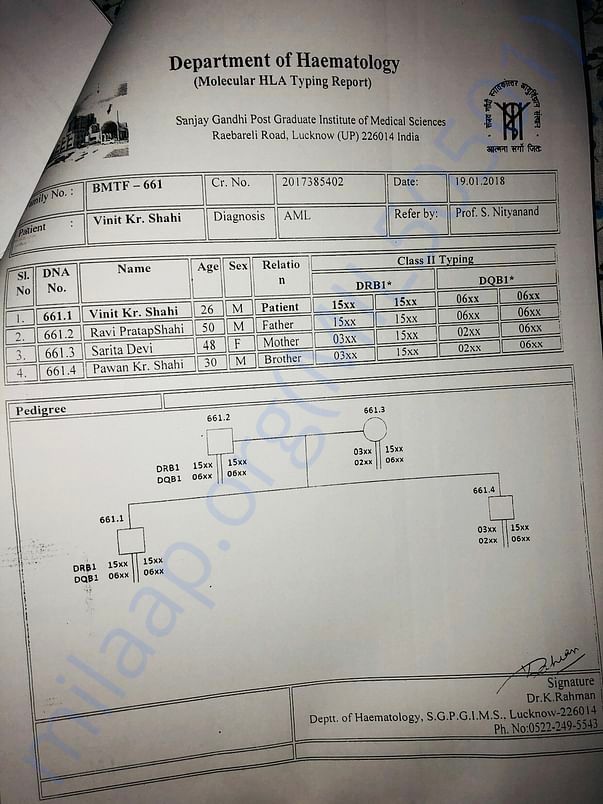 Bone marrow donner family member list
