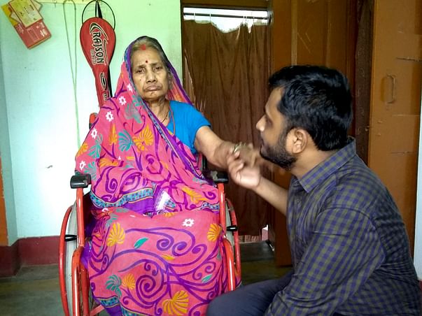 Grandmother Suffering From Breast Cancer