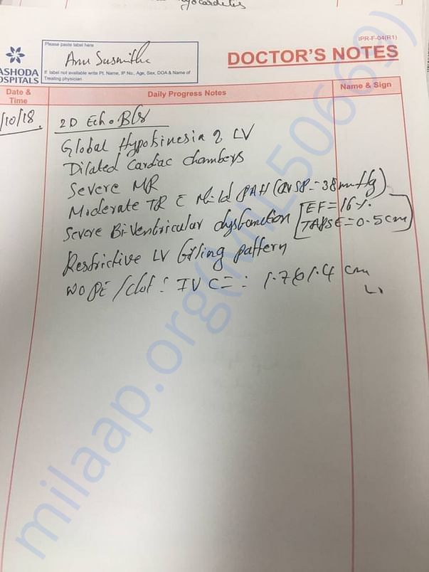 Doctor's recipt