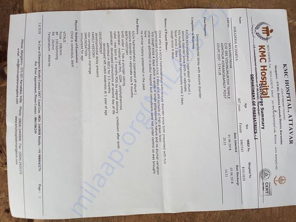 Latest hospitalised discharge summary part 1