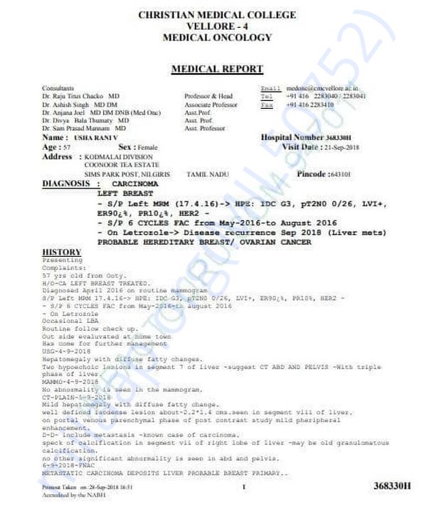 Medical reports