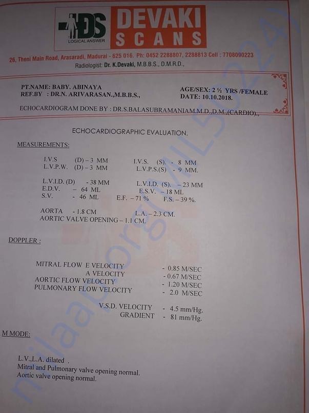 Medical report