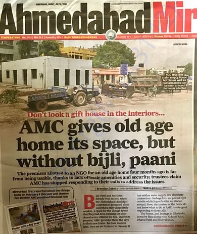 Ahmedabad Mirror Article
