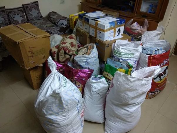 We are been collecting things to reach out to the people of srikakulam