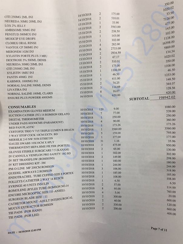 Medical bill 8