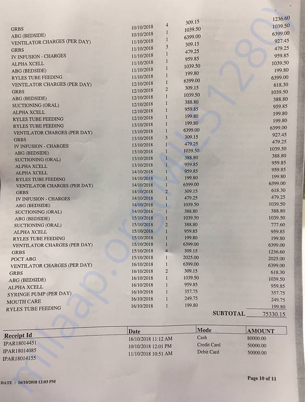 Medical bill 9