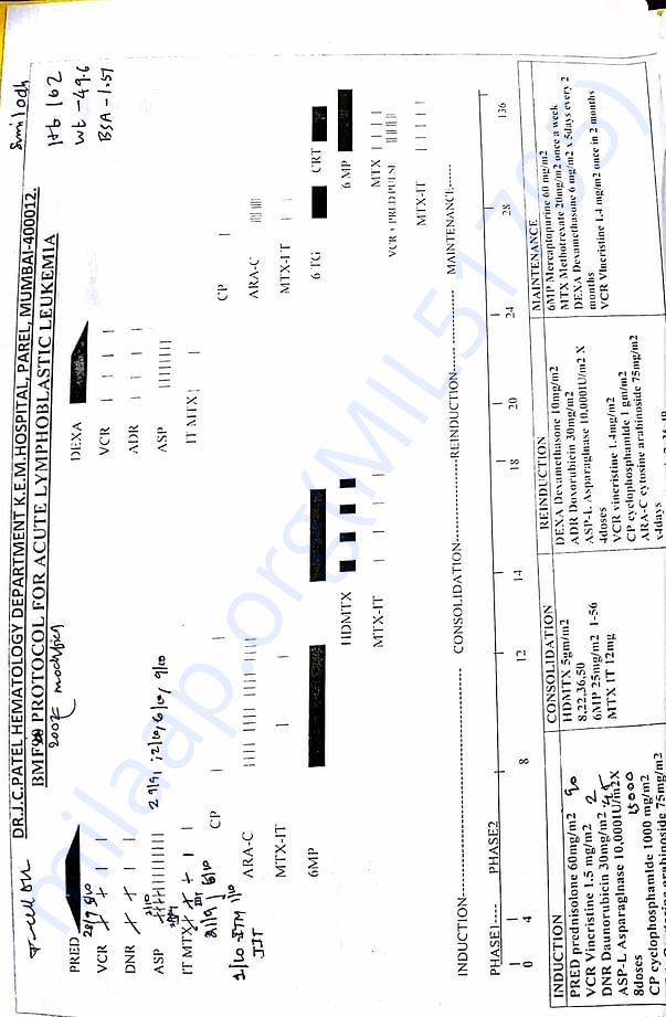 Blood cancer stage report