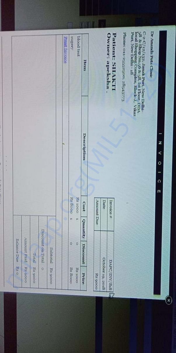 Initial payment we need to pay....