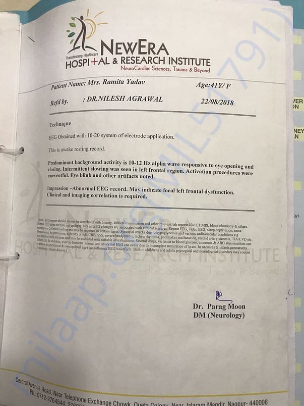 abnormal EEG report