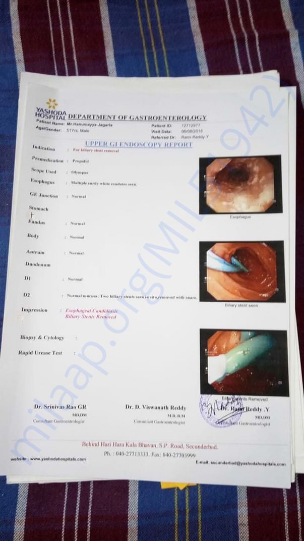 Endoscopy report