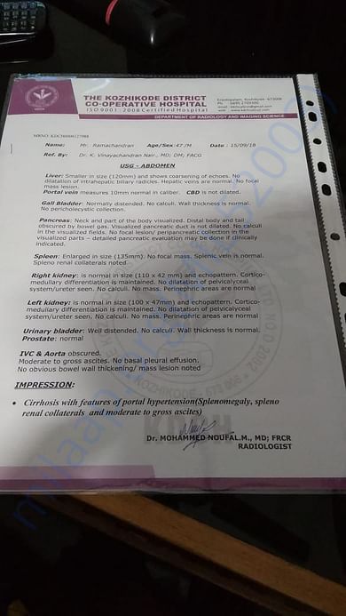 Full Abdomen Test Report