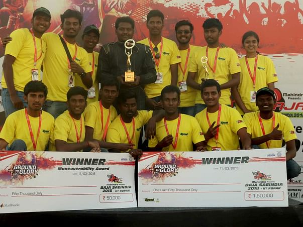 Screwtenizers won overall 1st place in BAJA SAEINDIA 2018 - IIT ROPAR