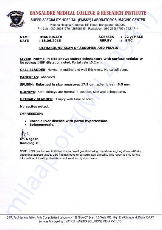 Ultra sound Scanning Report