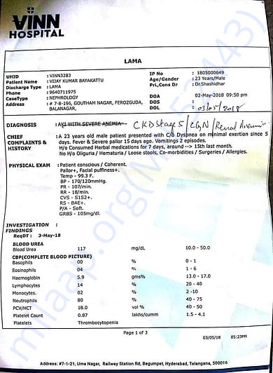 CKD STAGE 5 (FINAL STAGE)