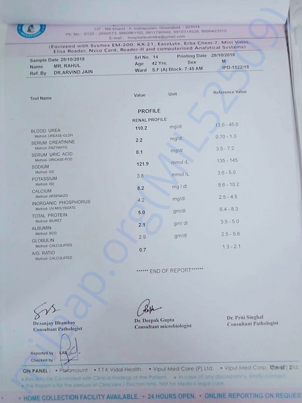 TEST REPORT
